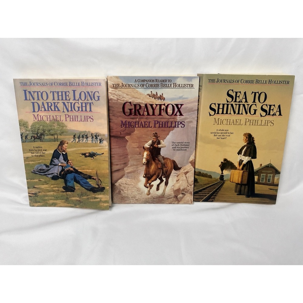 Michael Phillips Corrie Belle Hollister Book Lot of 3 Christian Historical PB